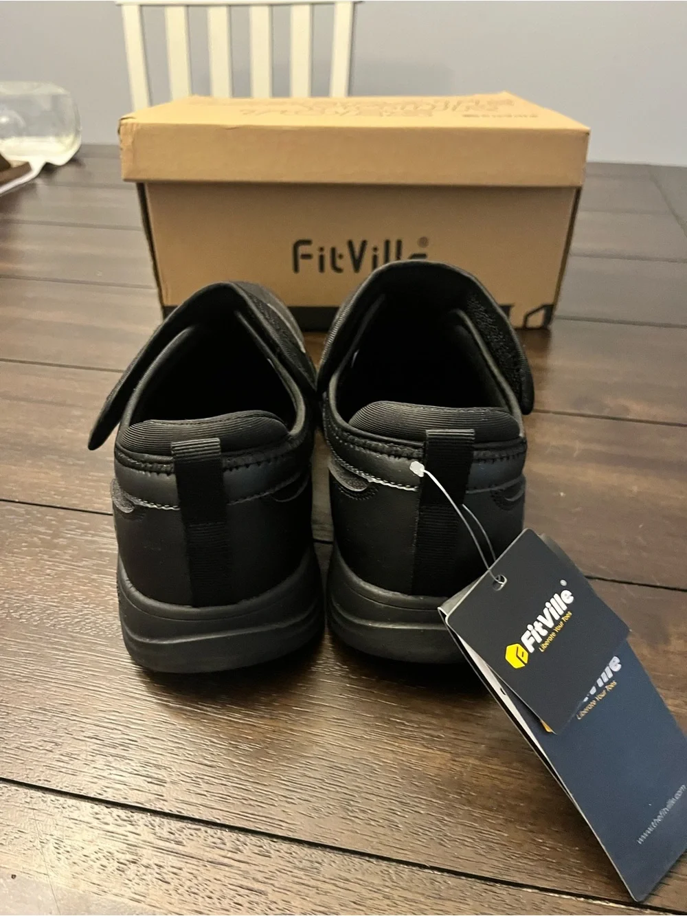 Slip-On Women’s Comfort Walking Shoes - Black Diabetic friendly,arch support